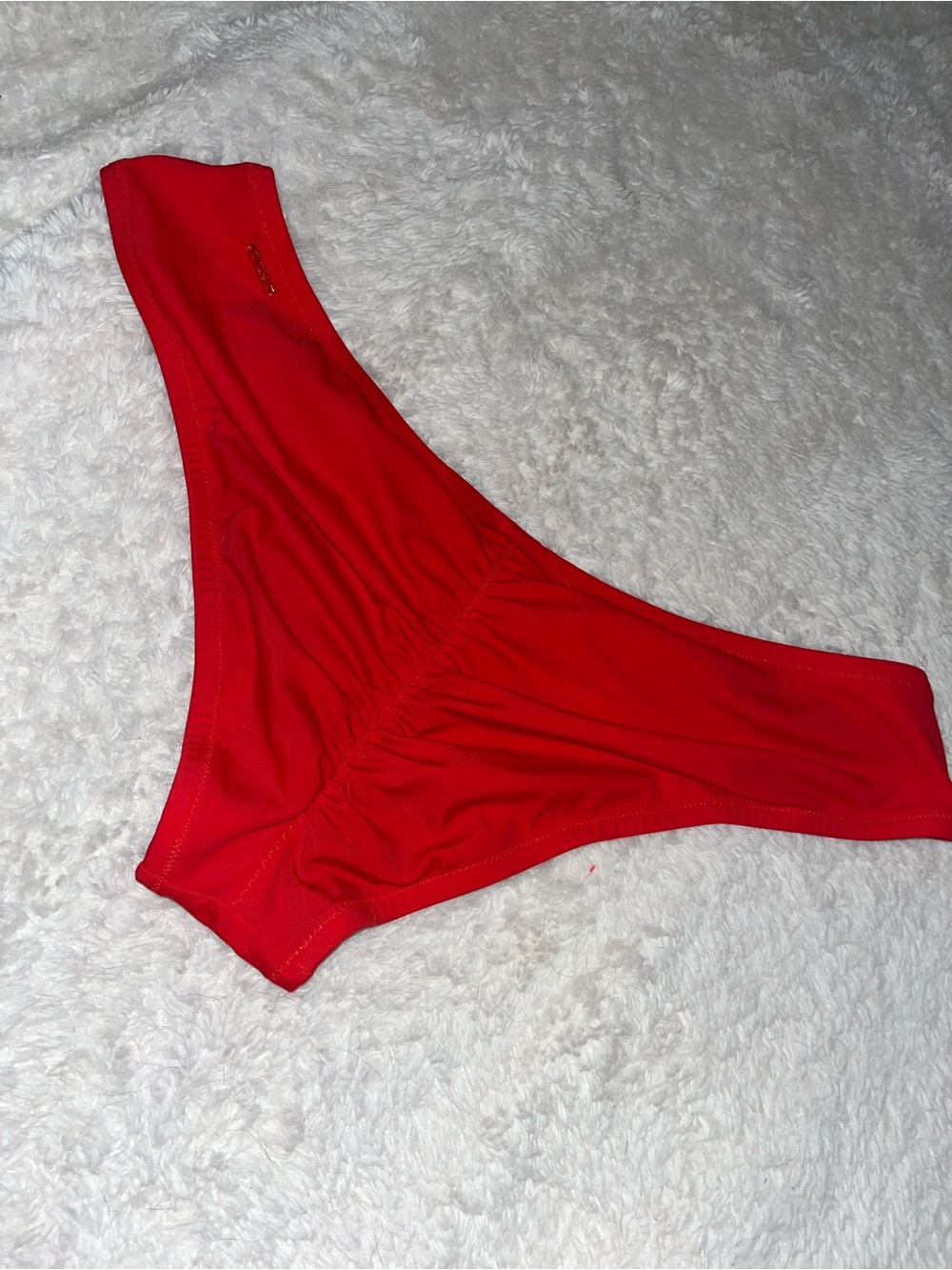 Victoria’s Secret Scrunch Booty Red Bikini Bottom Size Large